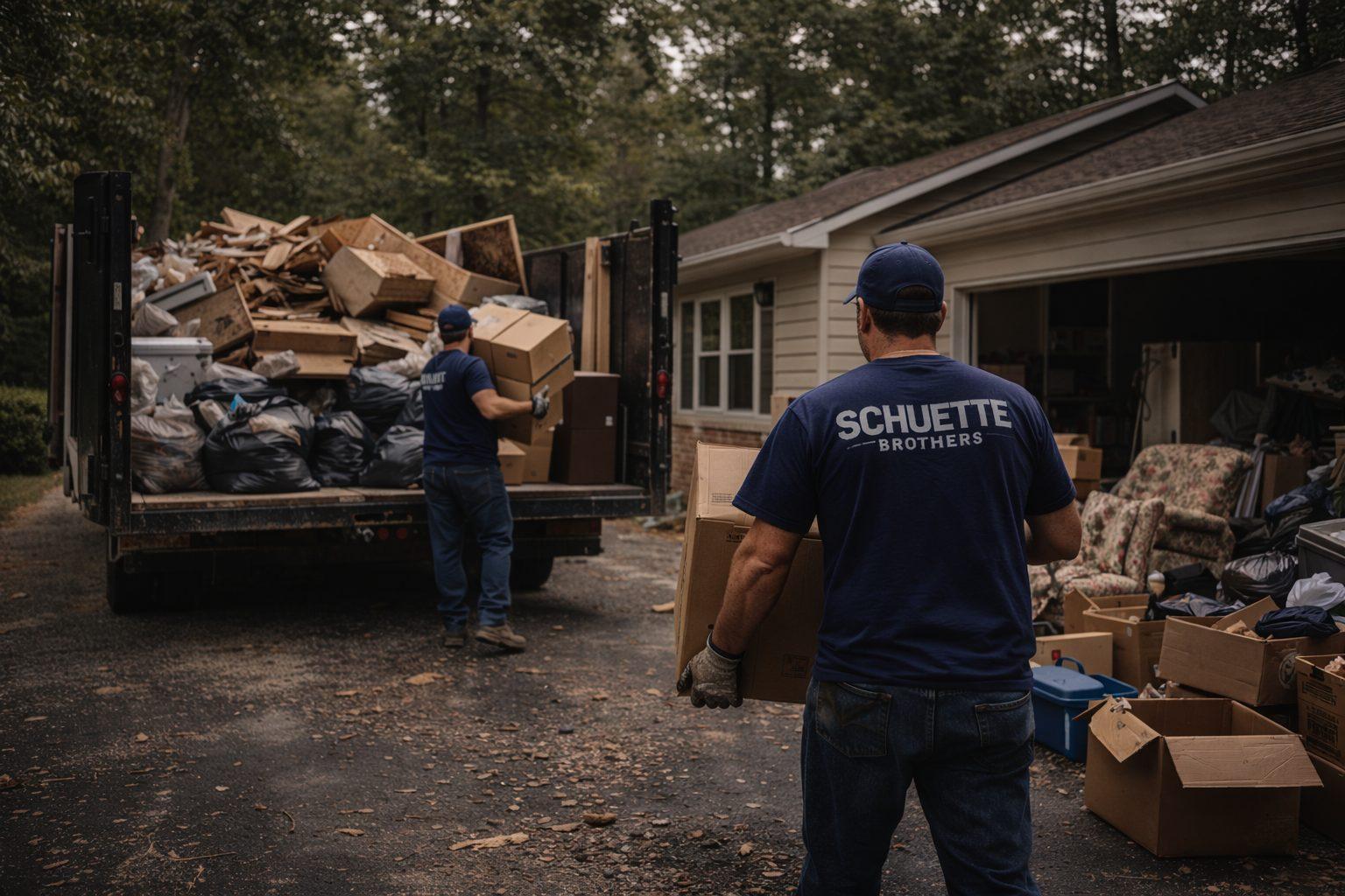 Property cleanout in progress